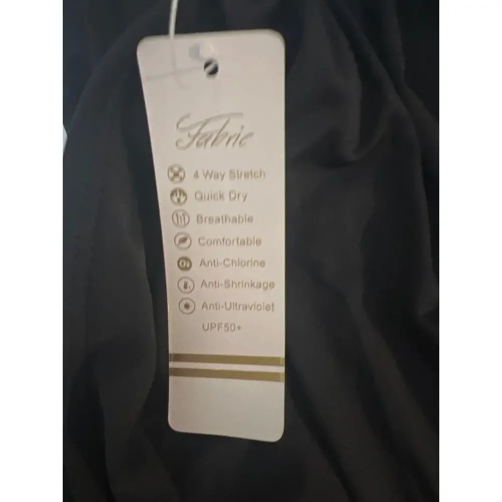 Ruched High Cut Bikini Bottom Black NWT Size S - Picture 4 of 4